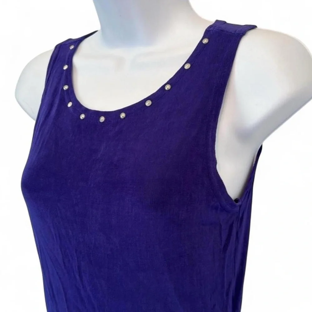 90s Vintage Western Punk New Frontier Clothing Company Cropped Studded Top - Picture 7 of 8